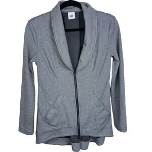 Women's XS Cabi Black and White Pinstripe Jacket with Double Zippers
